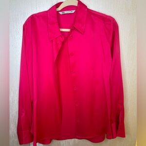 Satin basic shirt size L
